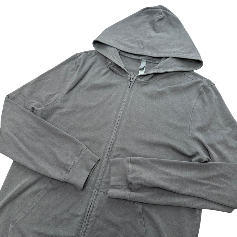 Skims Zip Up Hoodie Mens Small Gray TP-ZUP-5417M Lightweight Lounge Streetwear